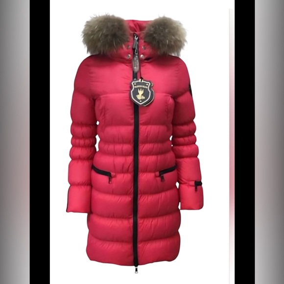 Jackets & Blazers - Luxurious Eleven Elfs Down Filled Pink Parka with Real Fox Fur Hood. Made in 🇨🇦🍁